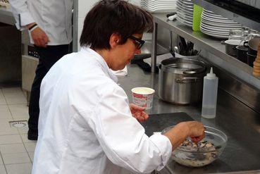 Iconographie - Sylvie Jauffrit et le chef du restaurant Le quai des dunes