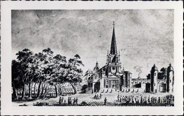 Iconographie - La cathédrale de Luçon à la fin du XVIIIe siècle