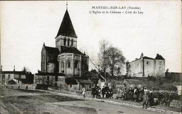 Iconographie - L'église et le château - Côté du Lay