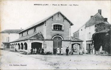 Iconographie - Place du Marché - Les halles