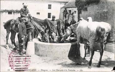 Iconographie - Dragons - Les chevaux à la fontaine