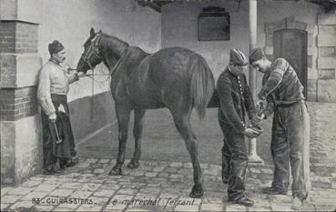 Iconographie - Cuirassiers - Maréchal-ferrant