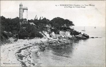 Iconographie - La tour Plantier et la plage de l'Anse-Rouge