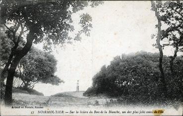 Iconographie - Sur la lisière du Bois de la Blanche, un des jolis coins de l'île