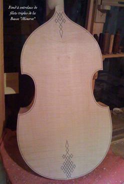 Iconographie - Basse de viole 7 cordes, Minerve, du luthier Jean-Paul Boury