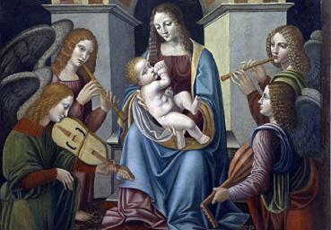 Iconographie - La madone à l'enfant, selon Bernardino dei Conti