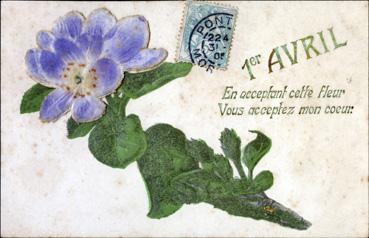 Iconographie - 1er avril - En acceptant cette fleur