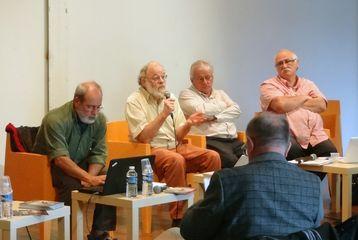 Iconographie - Colloque Mémoire Entrelacées - Robert Boutillier, Michel Colleu, Jean-Pierre Bertrand, Claude Ribouillault