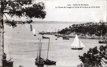 Iconographie - Golfe du Morbihan - La Pointe de Langle et sortie de la baie de Conleau