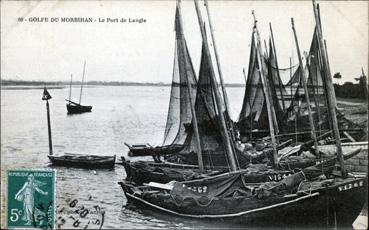Iconographie - Golfe du Morbihan - Le port de Langle
