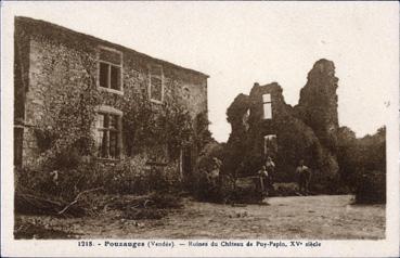 Iconographie - Ruines du château de Puy-Papin, XVe siècle