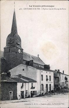 Iconographie - L'église vue du champ de foire