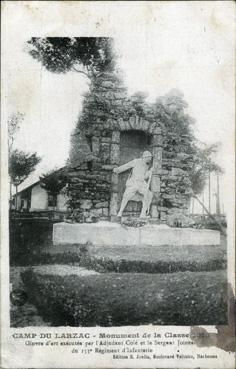Iconographie - Camp du Larzac - Monument de la classe 1918