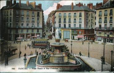 Iconographie - Place Royale et rue Crébillon