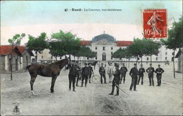 Iconographie - La caserne, vue intérieure