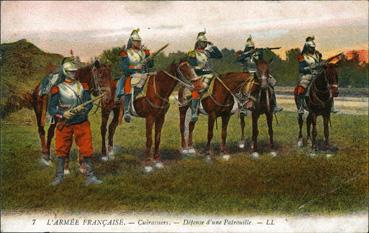 Iconographie - Cuirassiers - Défense d'une patrouille