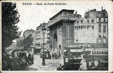 Iconographie - Boulevard et porte Saint-Martin