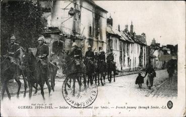Iconographie - Soldats français passant par Senlis