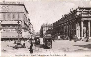 Iconographie - Le Grand Théâtre et la rue Esprit-des-Lois