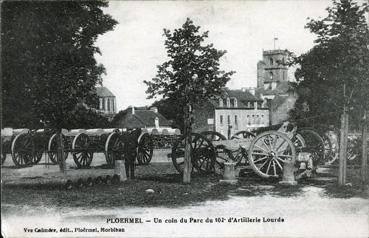 Iconographie - Un coin du parc du 102e d'Artillerie lourde