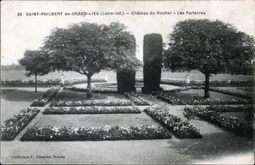 Iconographie - Château du Rocher - Les parterres