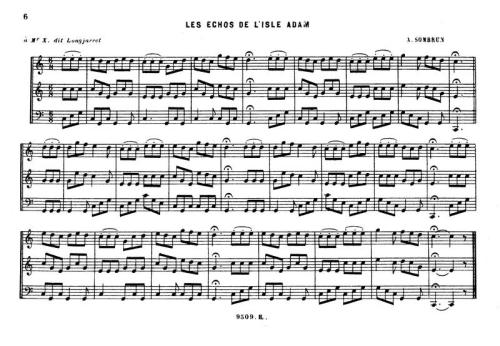 Partition - Echos de l'Isle Adam (Les)