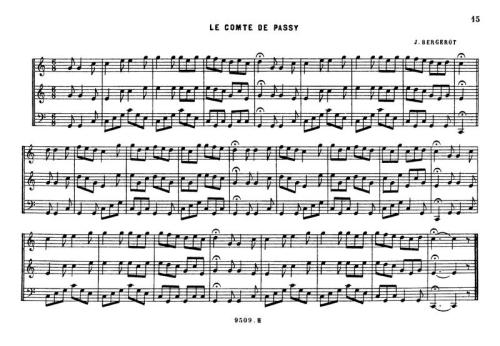 Partition - Comte de Passy (Le)