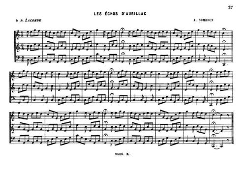 Partition - Echos d'Aurillac (Les)