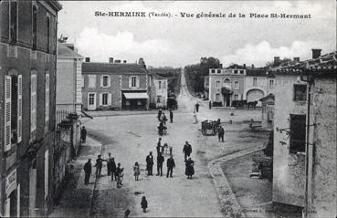 Iconographie - Vue générale de la place St-Hermant