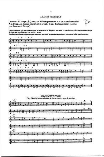 Partition - Leçon n°2 - Lecture rythmique - Solfège et rythme 1/2