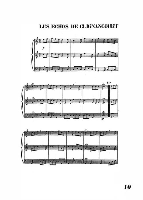 Partition - Échos de Clignancourt (Les) 1/2