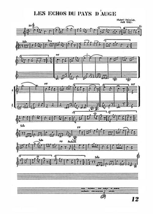 Partition - Échos du Pays d'Auge (Les) 1/3