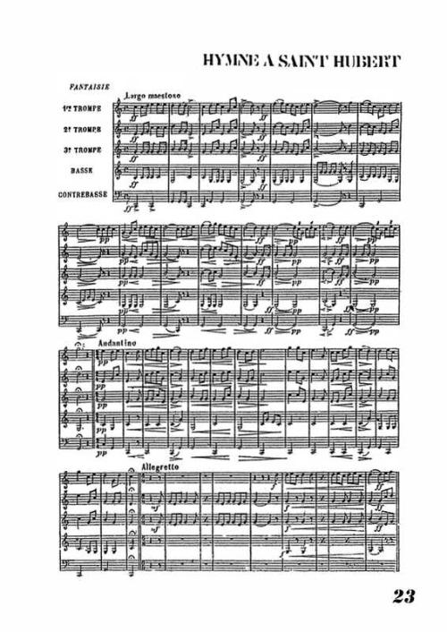 Partition - Hymne à Saint-Hubert 1/4