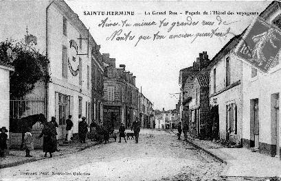 Iconographie - La Grand Rue - Facade de l'Hôtel des Voyageurs