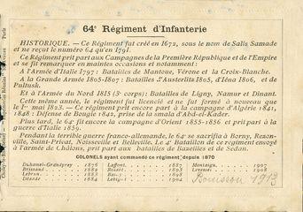 Iconographie - 64eme d'Infanterie, 1ere compagnie