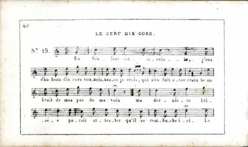 Partition - Cerf dix cors (Le) - (La Royale)  1sur2