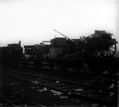 Iconographie - Train Allemand abandonné à Carignan