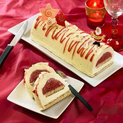 Iconographie - Mie-Câline - Bûche framboise choc