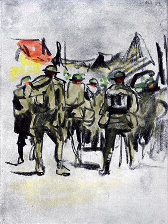 Iconographie - Les soldats anglais arrêtés dans Péronne