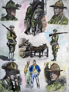 Iconographie - Hommes de troupes américaines