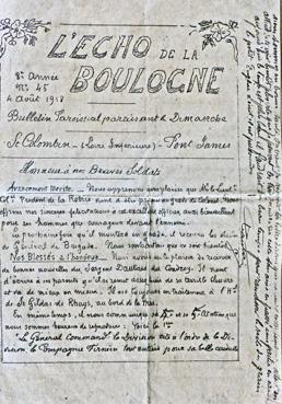 Iconographie - Echo de la Boulogne - Bulletin paroissial 