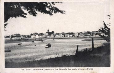 Iconographie - Vue générale des quais, prise des dunes