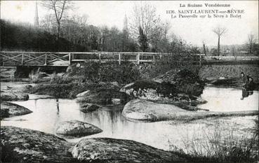 Iconographie - La passerelle sur la Sèvre à Bodet