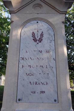 Iconographie - Monument aux Morts - Plaque de façade