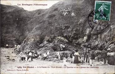 Iconographie - A la Pointe des Murs Blancs - Le quartier et les cabines des Lamballais