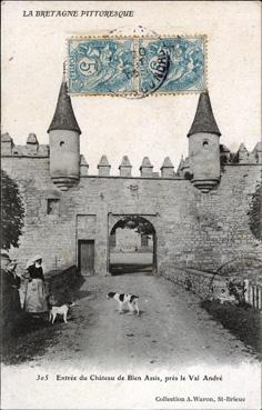 Iconographie - Entrée du château de Bienassis, près le Val André