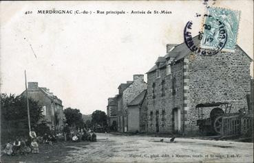 Iconographie - Rue Principale - Arrivée de St-Méen