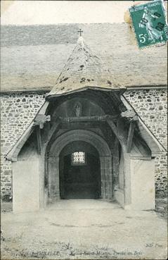 Iconographie - Eglise Saint-Martin, porche en bois