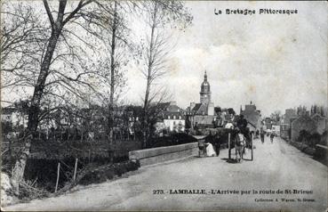 Iconographie - L'arrivée par la route de St-Brieuc