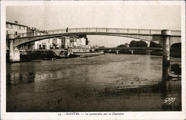 Iconographie - La passerelle sur la Charente